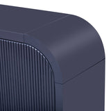 U_STYLE 4-door Curved Corner Design Wavy Door Panel Cabinet with Adjustable Shelves, Suitable for WF530090AAV