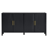 U-Style Accent Storage Cabinet Sideboard Wooden Cabinet with Metal Handles for Hallway, Entryway, WF300428AAB