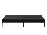 69.88 Inch Convertible Futon Sofa Bed, Multi-Functional Foldable Sofa with Polyester Upholstery, B347P506089