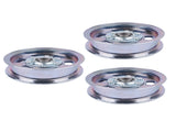 3 Flat Idler Deck Pulleys Fit for Bad Boy ZT Series 48" 50" 60" Deck MZ Series 48" Deck Outlaw 91792858