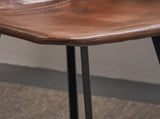 Set of 2 30" Dax Faux Leather Barstool Brown 57582.00