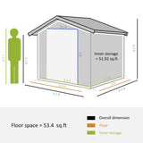 Outdoor Garden Storage Shed Tool House 17977180