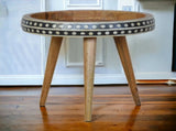 Artisan Furniture Solid Wood Small Dotted End Table B182P280769