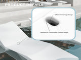Quick Assembly S-shaped Pool Lounger, Ergonomic Design, Comfortable and Breathable, Essential for W5756P484430