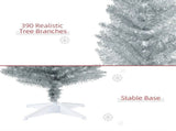6-foot silver Christmas tree with bracket 07625366