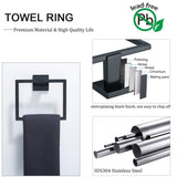 5 Pieces Bathroom Hardware Accessories Set Towel Bar Set Wall Mounted,Stainless Steel W121963545