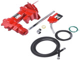 Red Nozzle Large Bore 12V 15 GPM 13A Fuel Transfer Pump with Discharge Hose 70741411