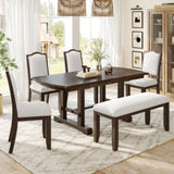 Upholstered Bench for Bedroom End of Bed,38-inch Entryway Bench for Living Room,Dining Bench with N752P271804D