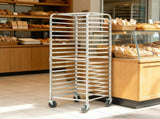 20-Tier Bun Pan Rack with Brake Wheels, 26" x 20.4" x 70" Speed Rack for Half & Full Sheet Pans, 60640560