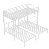 Twin over Twin & Twin Bunk Beds for 3, Twin XL over Twin & Twin Bunk Bed Metal Triple Bunk Bed, 10666024