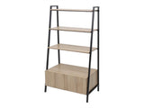 4 Tier Bookcase Bookshelf with Cabinet for Bedroom, Living Room, Office 31274658