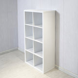8-Cube Organizer Storage with Opened Back Shelves,2 X 4 Cube Bookcase Book Shleves for Home, Office 02606646