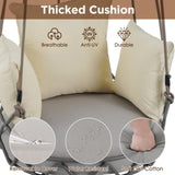 Outdoor Porch Swing Chair Hanging Basket, Hanging Chair with UV Resistant Cushion, Olefin Fabric for 32264818