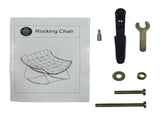 9.7Ibs Ultra-Plush Rattan Rocking Chair With Anti-Tip Design, 450LB Capacity Rattan Lounge Chair for W2887P271800