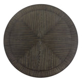 1pc Transitional Round Table with Lazy Susan Dark Brown Finish Single Pedestal Wooden Dining Room B011P207874