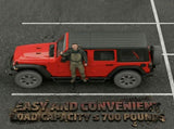 Running Boards with Two Stairs Design All-Steel Build, Bolt-on Side Steps Compatible with 2018-2026 W3611P453317