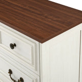 Modern White 5-Drawer Dresser for Bedroom - Ample Storage Wide Chest of Drawers, Sturdy & Safe W1785P238909