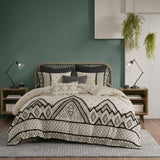 Full/Queen 3 Piece Flax and Cotton Blended Duvet Cover Set B03596485