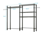 The Washer and Dryer Storage ShelfWire Garment Rack Heavy Duty Clothes RackLaundry Room Drying 59624800