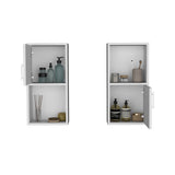 Oba 2-Pc Wall-Mounted Bathroom Medicine Cabinet with Open and Closed Storage B200P188845