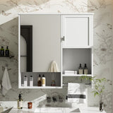 29'' x 28'' Modern Wall Mounted Bathroom Medicine Cabinet, Bathroom Wall Storage Cabinet with N710P209440K