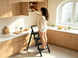 4 Step Folding Step Ladder, 330 lbs Heavy-Duty Metal Step Stool with Reinforced X-Structure, 66749847
