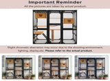 Outdoor Cat Enclosure Fir Wood Catio Outdoor Cat House Patio Cat Playpen with Sleeping Houses, N719P418377D