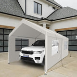 Carport, 1020 Heavy Duty Portable Carport Garage Tent for Outdoor Storage Shelter white W1350P176013