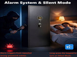 Rifle Safe, 7 Long Guns & 4 Handguns Storage, Fingerprint Password Unlock, Alarm & Silent Mode, 49075645