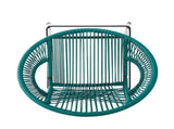 Ferrara Outdoor Patio Teal Faux Wicker Barstool, Set of 2 N775P266222T