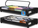 Under Bed Storage with Wheels, 2Pack Under Bed Storage Containers, Under Bed Shoe Storage Organizer, 97417438