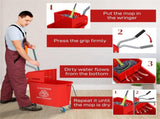 Cleaning bucket with wheels 48865986