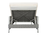Outdoor All-Weather PE Rattan Chaise Lounge, Minimalist Patio Wicker Lounge Chair with 6 Gear 26544848