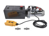 Hydraulic Power Unit 6 Quart Single Acting Dump Trailer Hydraulic Pump 3200PSI 2.0 GPM 12V DC 1.6KW 04049574