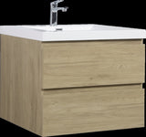 30" Floating Bathroom Vanity with Sink, Modern Wall-Mounted Bathroom Storage Vanity Cabinet with W1573P152696