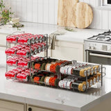 4 Tiers Can Organizer Rack, 48 Cans Soda Can Dispenser Organizer for Refrigerator, Set of 2 07073779