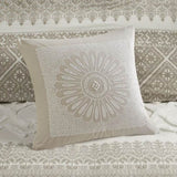 King/Cal King 3 Piece Cotton Duvet Cover Set with Chenille Tufting B035129139