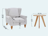 Coffee Table & Armchair Set,Vintage Luxury Style, a high-back comfortable reading chair & a 08347935