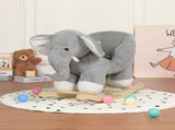 Kids Ride-On Rocking Horse Toy with Lullaby Song,Elephant Rocking Toy with Hand Puppets and Safety 31927882