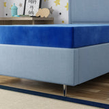 Kids 7" Blue Full Mattress with Water Resistant Cover B047P335227