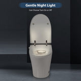 Heated Seat Smart Toilet, One Piece Toilet, Automatic Flush Tankless Toilet without Bidet, with Foot N753P213733G