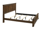 Maderne Traditional Wood Panel Bed with Dresser, Mirror, Two Nightstands, King size T2574P204889