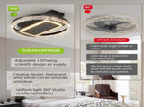 20inch Modern Leafless Ceiling Fan with Remote Control Removable and Washable, Reversible Motor W1962115178