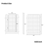 ZNTS Dog Playpen 8 Panels 40" Height Heavy Duty Dog Fence Puppy Pen for Large Medium Small Dogs Indoor W368P233995