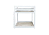 Solid Wooden , Solid Rubber Wooden Twin over Twin Loft Bed with Ladder ,Upper and Bottom Bed W504P191646