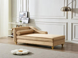 Modern Upholstery Chaise Lounge Chair with Storage Velvet W1097102810