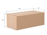 50pcs 12 "x 6" x 6 " thick 3mm corrugated cardboard box in kraft paper color 44810238