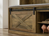 Light brown, Column Coat Rack with Storage Shoe Cabinet 61909411