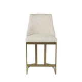 26"H Upholstered Counter Stool with Metal Base B035129476
