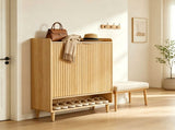 () 2 Cabinet Doors with Top Enclosure and 1 Row of Shelves for Shoe Cabinets 67298702